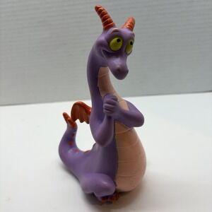 VTG 1982 7" Disney World Epcot Rubber Figment Dragon Statue Figure Squeak
